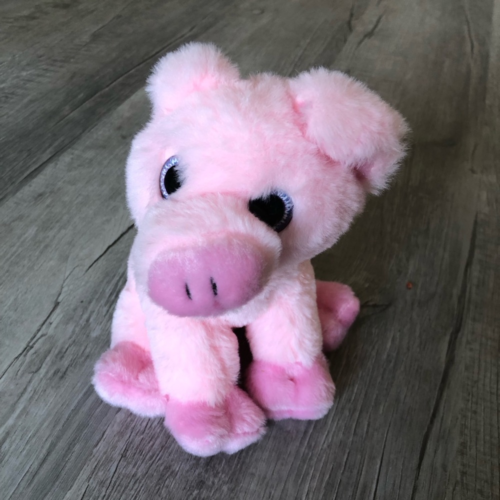 Galerie Candy and Gifts Pink Plush Pig Stuffed Animal - Soft Cuddly Toy